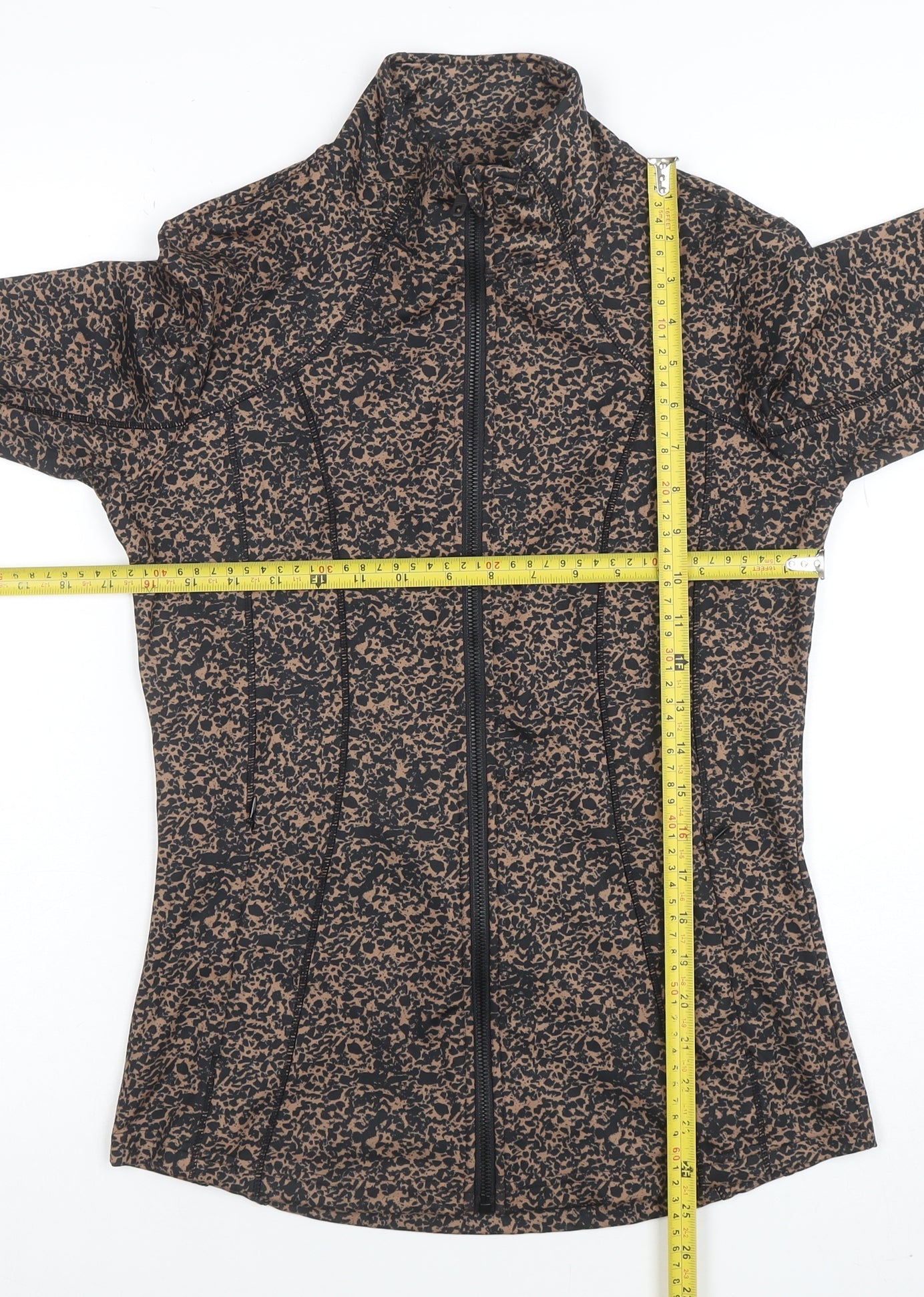Womens UK Size S Dunnes Stores Brown Full Zip Sweatshirt