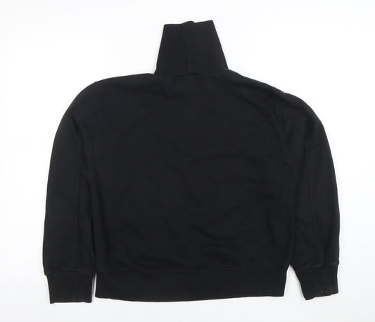 Womens UK Size S Zara Black Pullover Sweatshirt