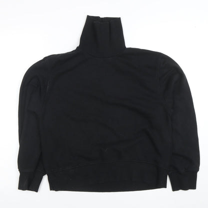 Womens UK Size S Zara Black Pullover Sweatshirt