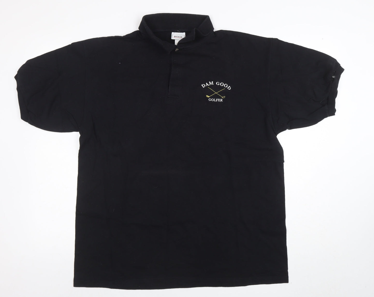 Mens UK Size XL Anvil 100% Cotton Polo Shirt