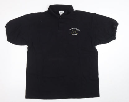 Mens UK Size XL Anvil 100% Cotton Polo Shirt