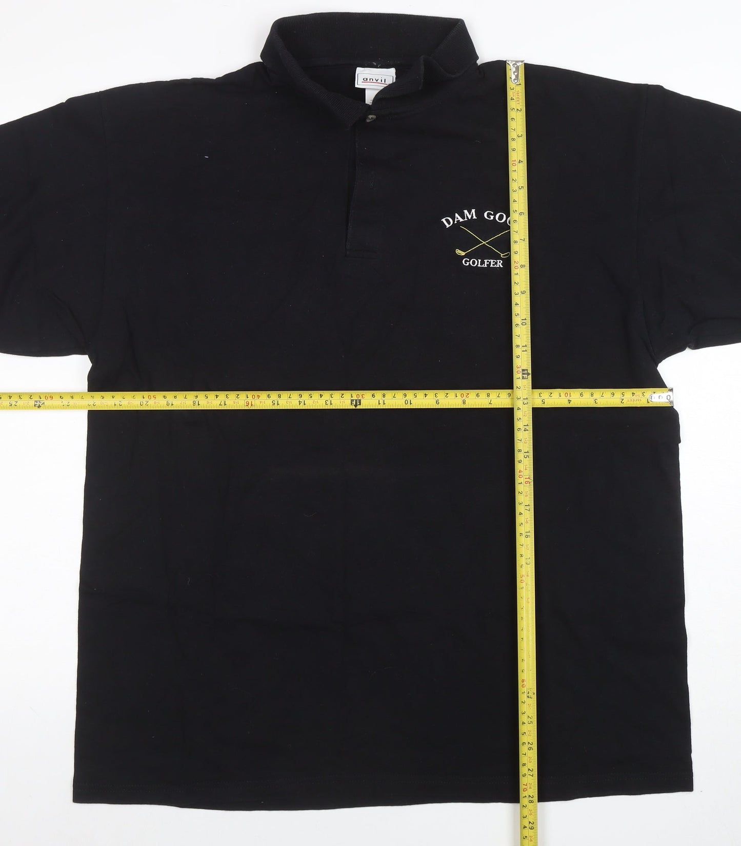 Mens UK Size XL Anvil 100% Cotton Polo Shirt
