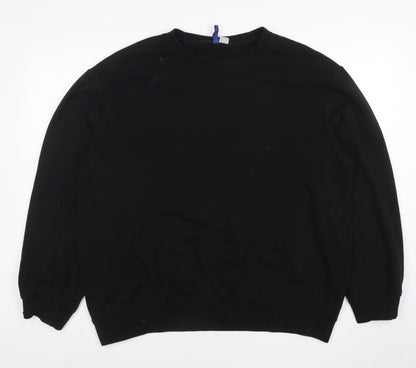 Womens UK Size XL H&M Black Pullover Sweatshirt