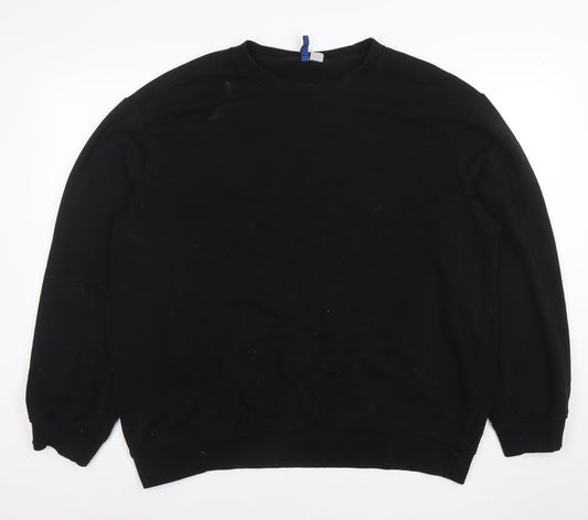 Womens UK Size XL H&M Black Pullover Sweatshirt