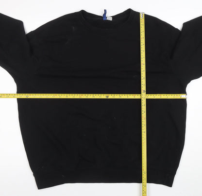 Womens UK Size XL H&M Black Pullover Sweatshirt