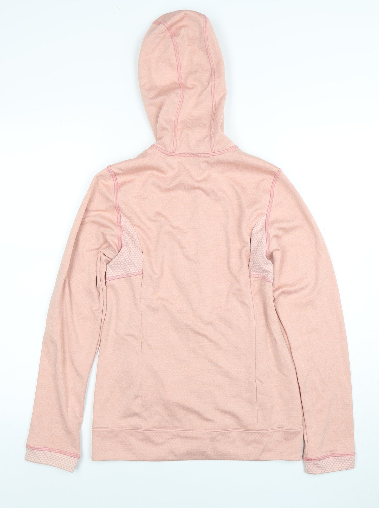 Womens UK Size 8 Millet Pink Full Zip Hoodie