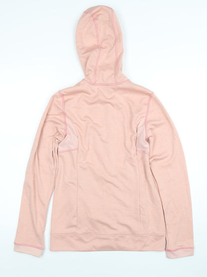 Womens UK Size 8 Millet Pink Full Zip Hoodie
