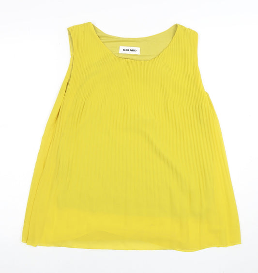 Womens UK Size S GERARD Yellow Tunic Blouse