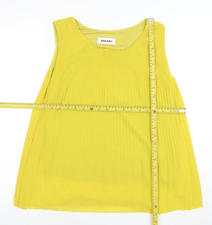 Womens UK Size S GERARD Yellow Tunic Blouse