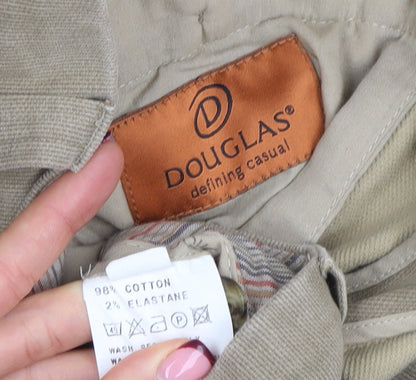 Mens UK Size 38 Douglas Regular Fit Chino Beige Trousers