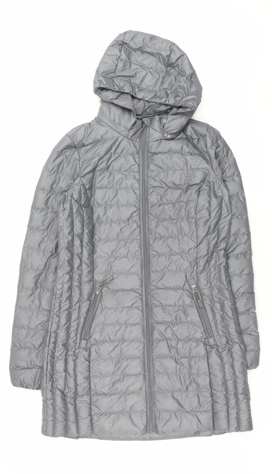 Womens UK Size S 32 Degrees Grey Puffer Jacket