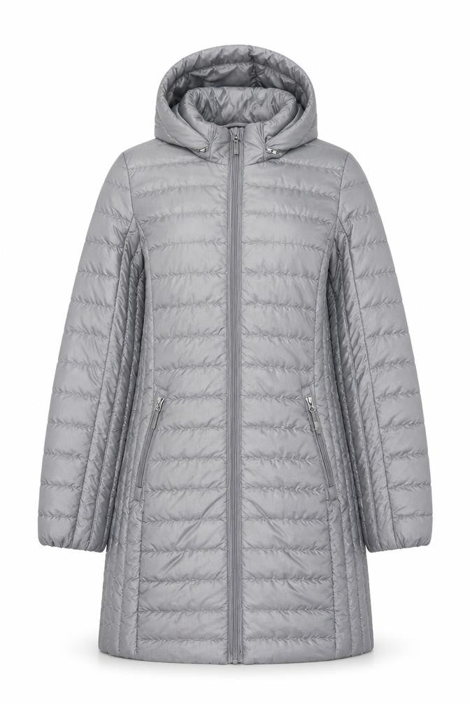 Womens UK Size S 32 Degrees Grey Puffer Jacket