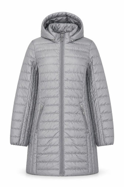 Womens UK Size S 32 Degrees Grey Puffer Jacket