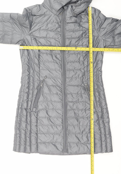 Womens UK Size S 32 Degrees Grey Puffer Jacket