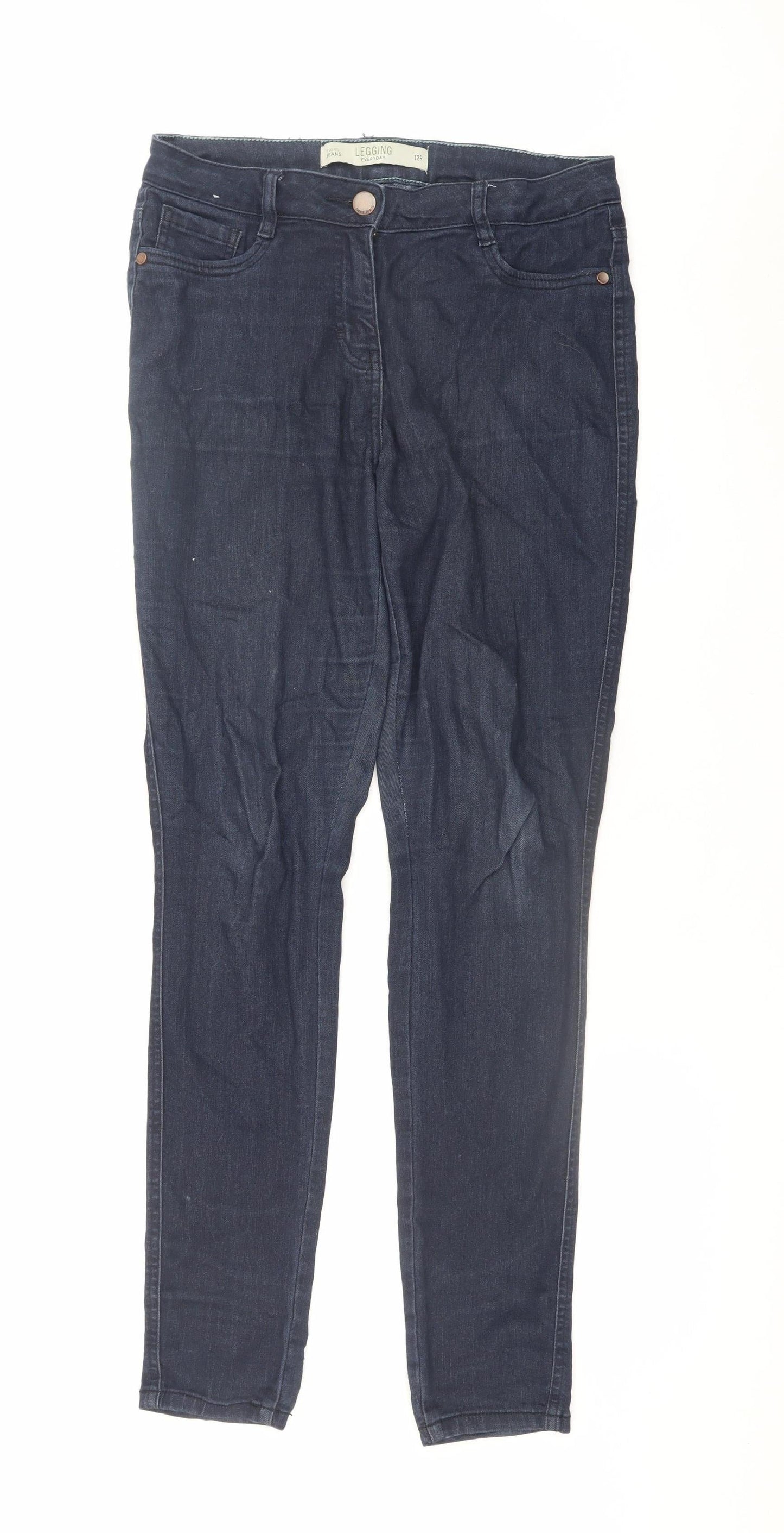 Womens UK Size 12 NEXT Slim Fit Jegging Blue Jeans