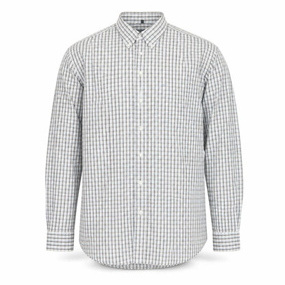 Camel Active Men's Blue Check Cotton Button-Down Shirt XL