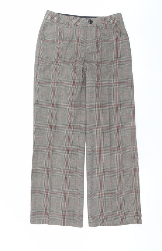 Womens UK Size 8 Teddy Smith Regular Fit Business Casual Grey Trousers