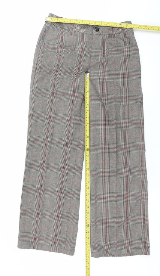Womens UK Size 8 Teddy Smith Regular Fit Business Casual Grey Trousers