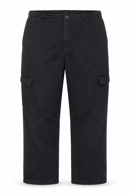 Dunnes Womens Black Size 18 Cargo Trousers with Elastic Waist