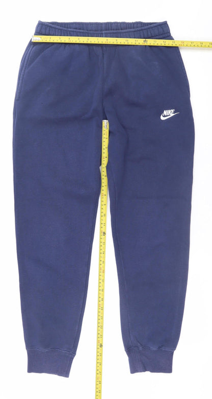 Mens UK Size S Nike Regular Fit Jogger Blue Trousers