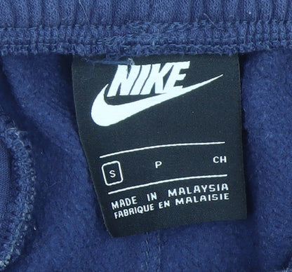 Mens UK Size S Nike Regular Fit Jogger Blue Trousers