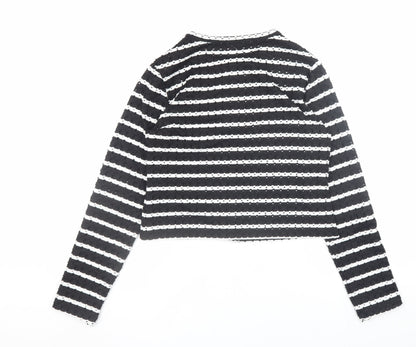 Womens UK Size 14 H&M Black Cardigan Jumper