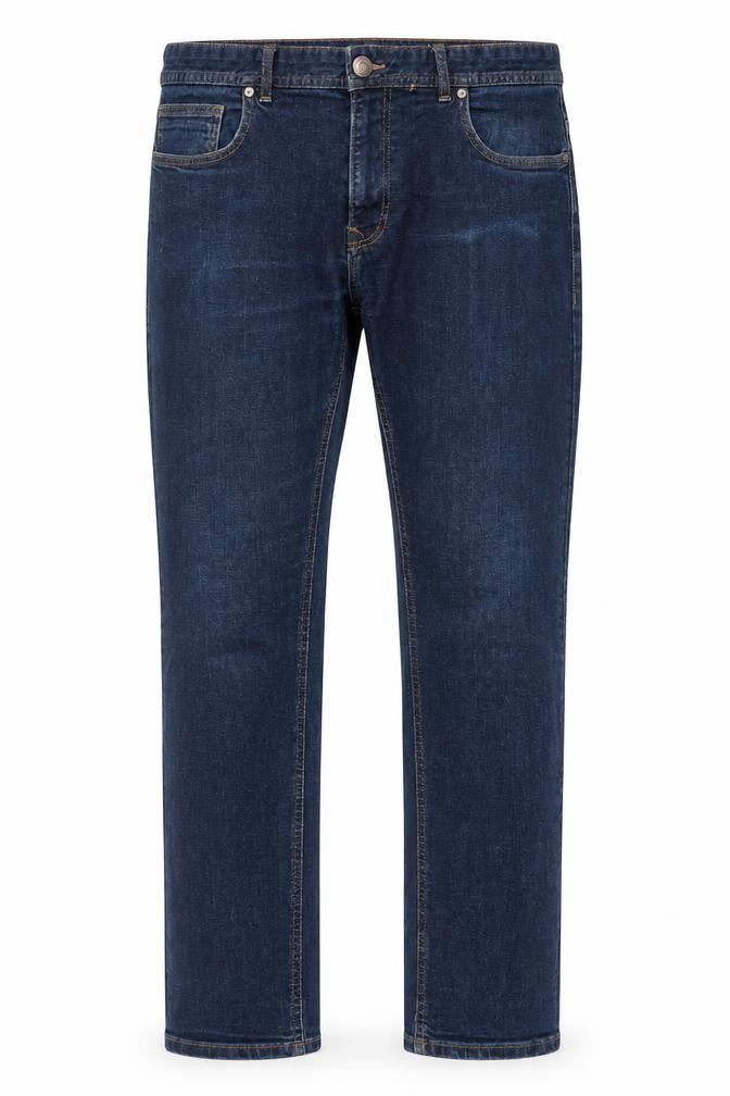 Mens UK Size 34R ASW85 Denim Slim Fit Straight Blue Jeans