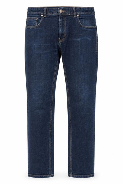 Mens UK Size 34R ASW85 Denim Slim Fit Straight Blue Jeans