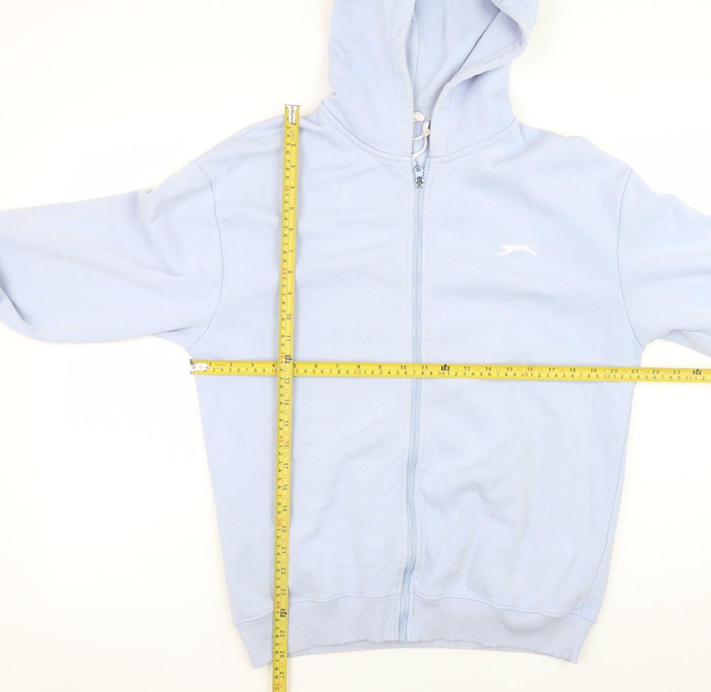 Womens UK Size 10 Slazenger Blue Full Zip Hoodie