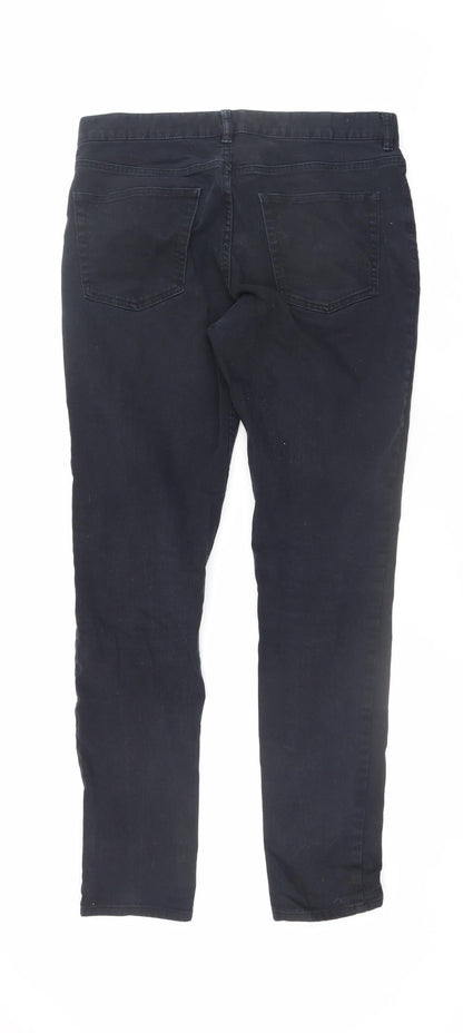 Mens UK Size 32 H&M Slim Fit Skinny Black Jeans
