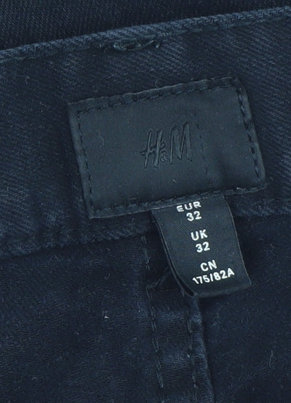 Mens UK Size 32 H&M Slim Fit Skinny Black Jeans