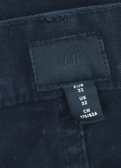 Mens UK Size 32 H&M Slim Fit Skinny Black Jeans