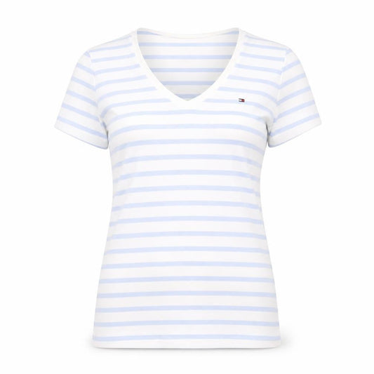 Womens UK Size S Tommy Hilfiger Blue Basic T-Shirt