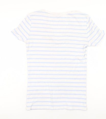Womens UK Size S Tommy Hilfiger Blue Basic T-Shirt