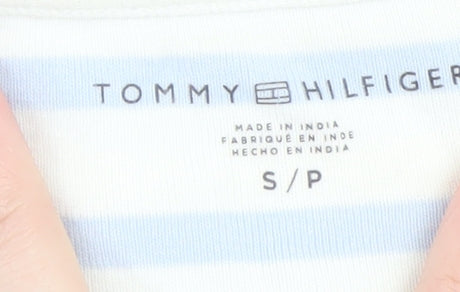 Womens UK Size S Tommy Hilfiger Blue Basic T-Shirt