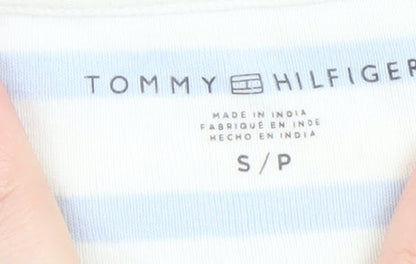Womens UK Size S Tommy Hilfiger Blue Basic T-Shirt