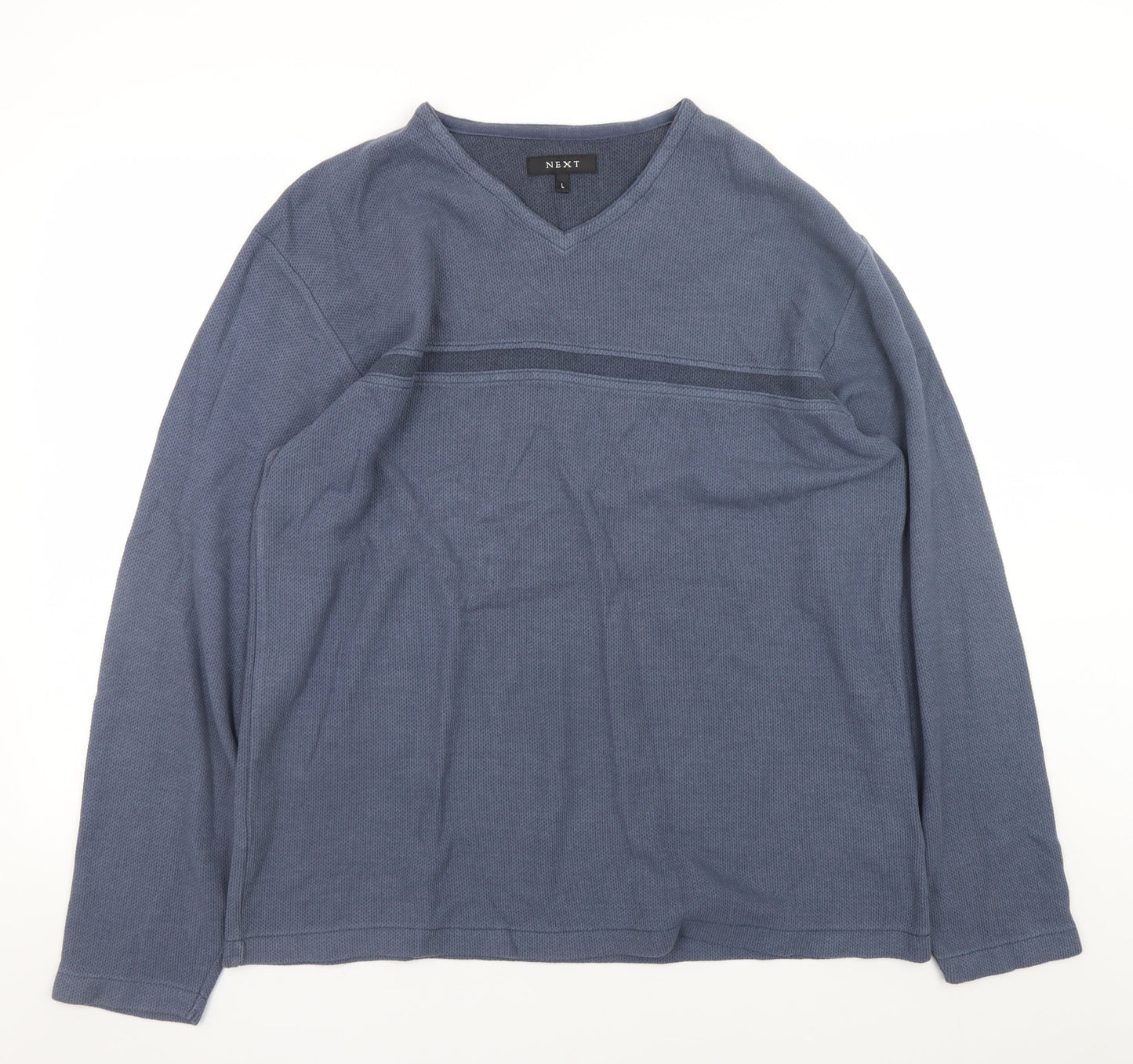 Mens UK Size L NEXT Blue Pullover Sweatshirt