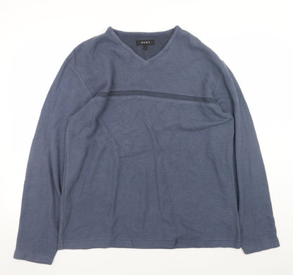 Mens UK Size L NEXT Blue Pullover Sweatshirt