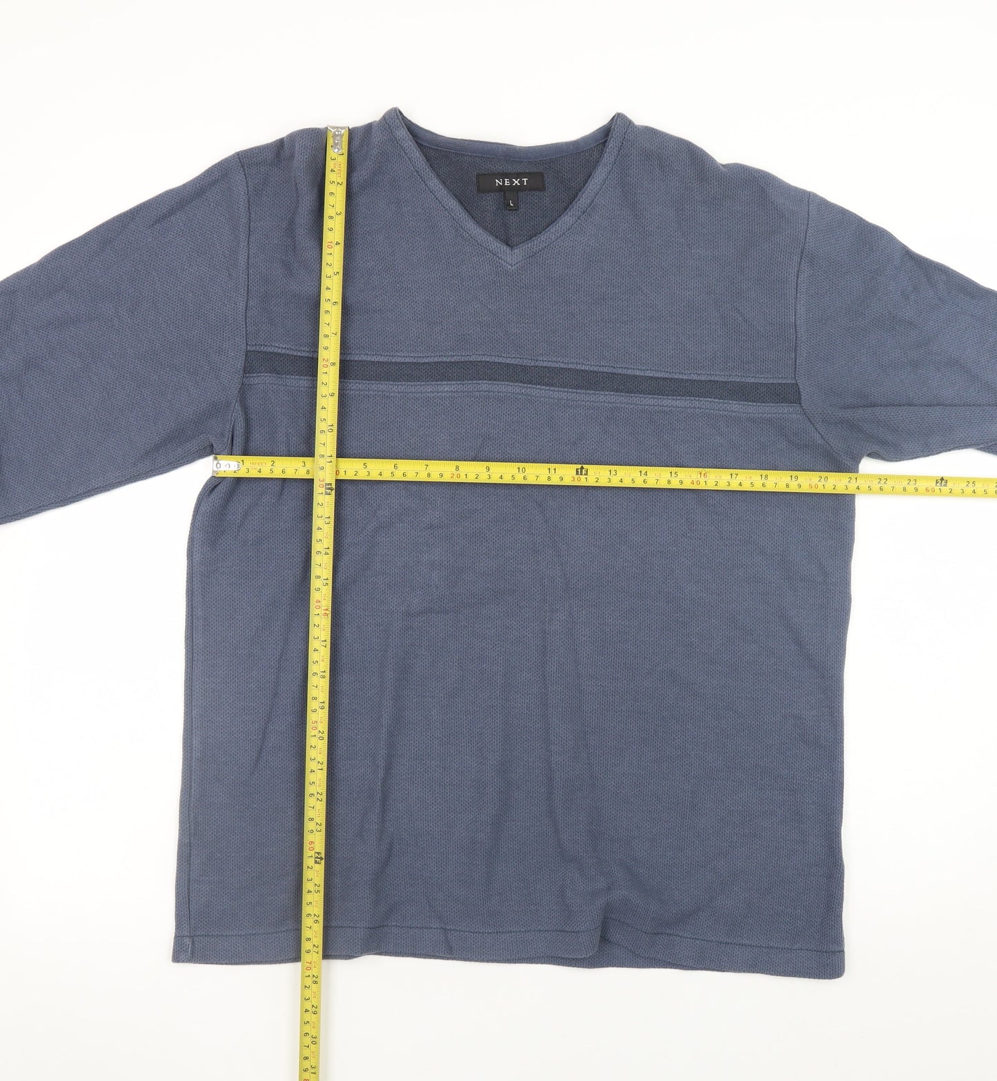 Mens UK Size L NEXT Blue Pullover Sweatshirt