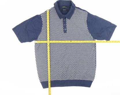 Mens UK Size L Marks and Spencer Cotton Blend Polo Shirt