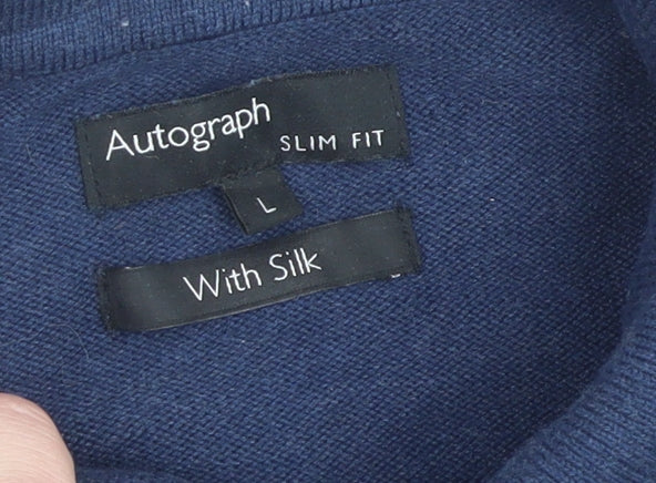 Mens UK Size L Marks and Spencer Cotton Blend Polo Shirt