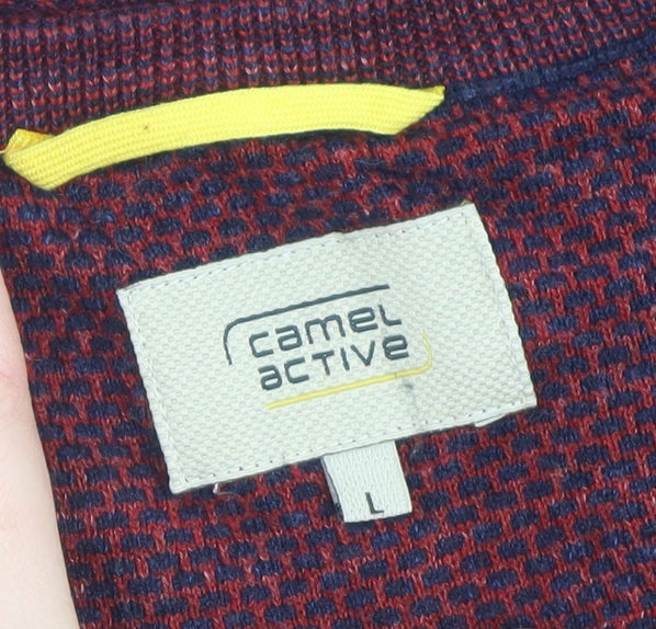 Mens UK Size L Camel Active Red Pullover Sweatshirt