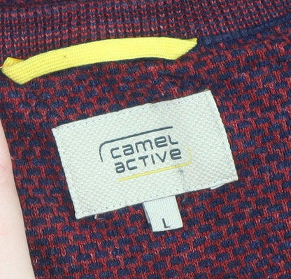 Mens UK Size L Camel Active Red Pullover Sweatshirt