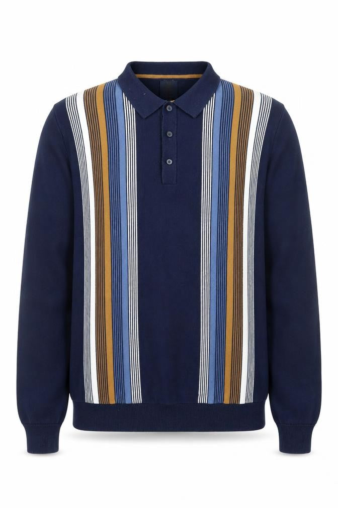 Mens UK Size L NEXT Blue Henley Jumper
