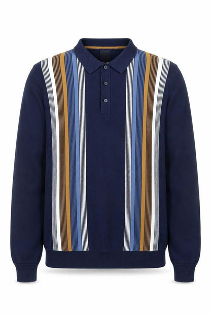 Mens UK Size L NEXT Blue Henley Jumper