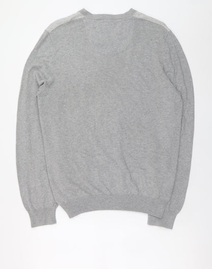Mens UK Size L Marks and Spencer Grey Pullover Jumper