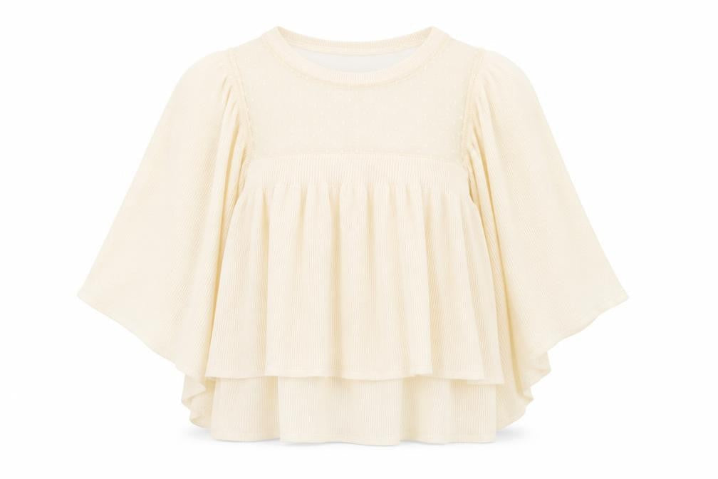 Womens UK Size S Zara Ivory Kimono Blouse