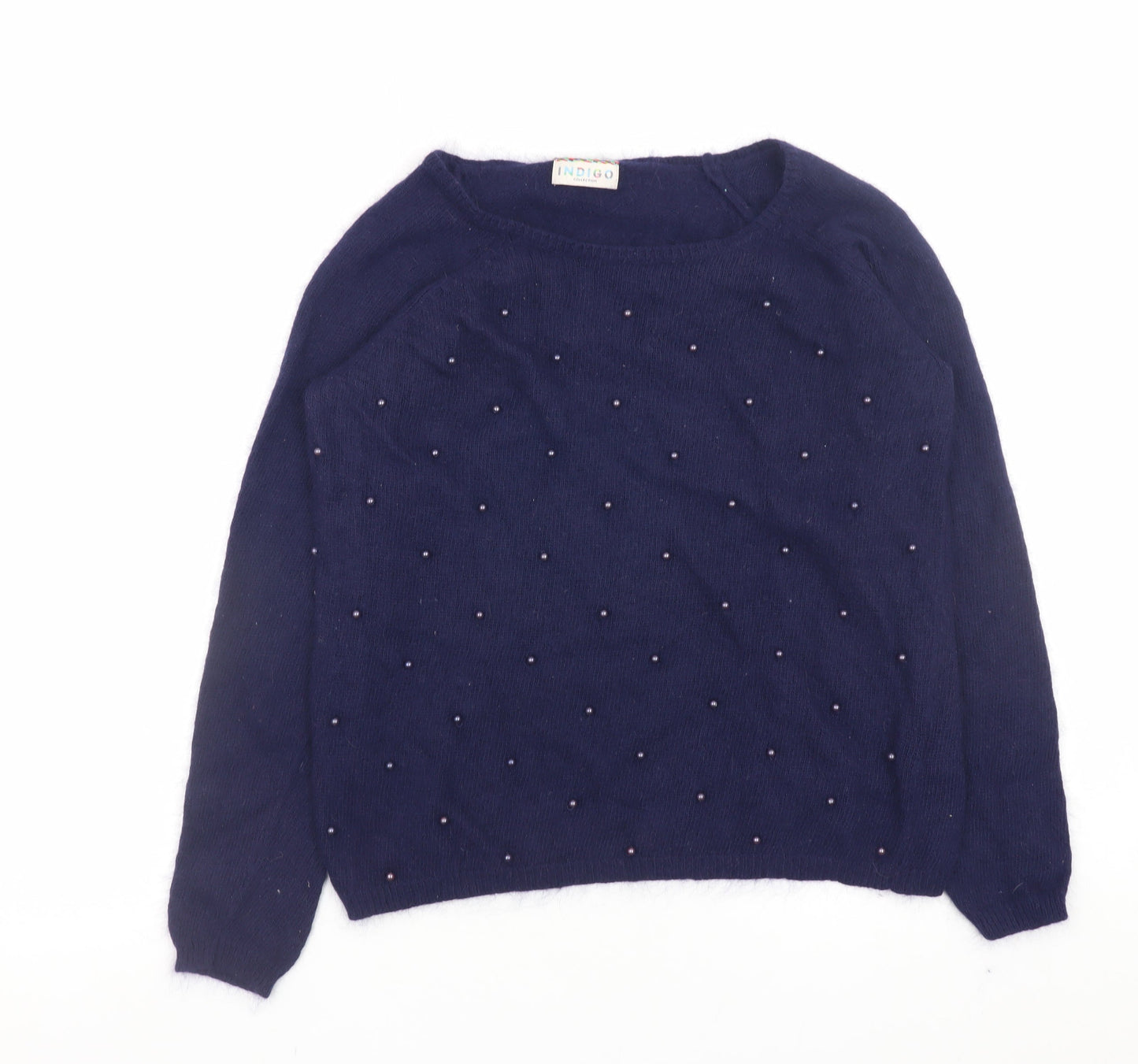 Womens UK Size 10 Marks and Spencer Blue Pullover Jumper
