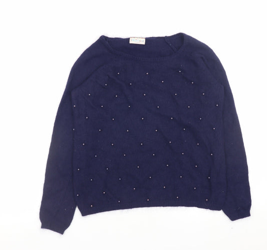 Womens UK Size 10 Marks and Spencer Blue Pullover Jumper