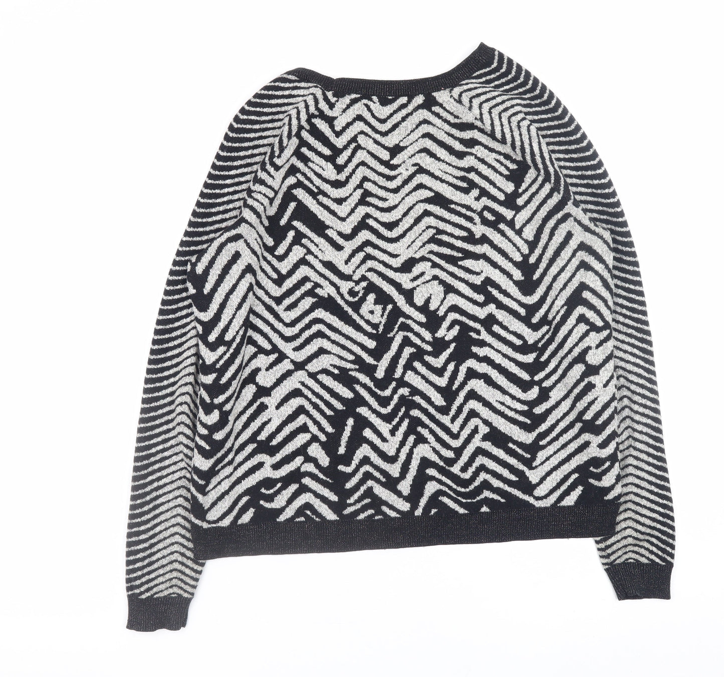 Womens UK Size 10 River Island Black Pullover Jumper
